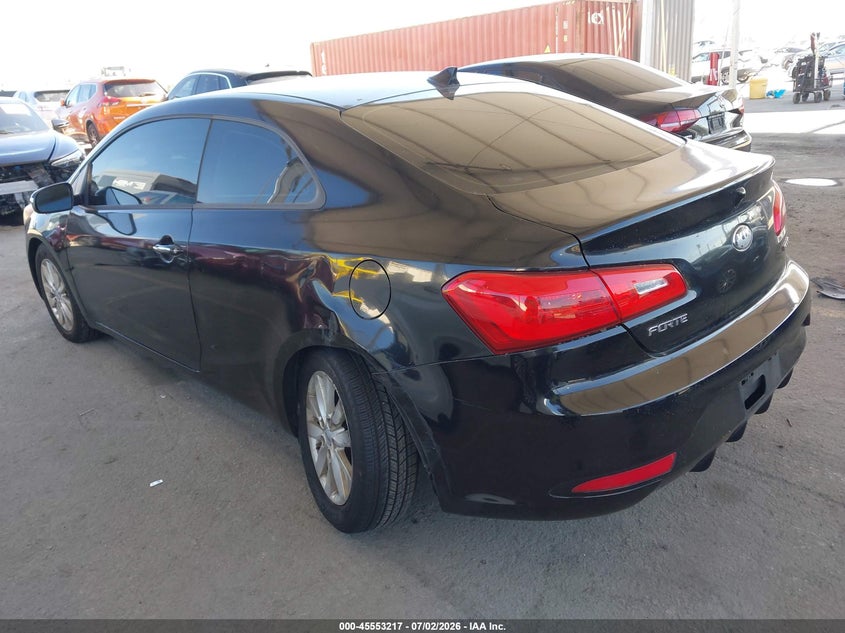2014 Kia Forte VIN KNAFX6A80E5205189 IAAI salvage auction — REAR END, Salvage Title, sold $225 on 2026-07-29 (photo 3)