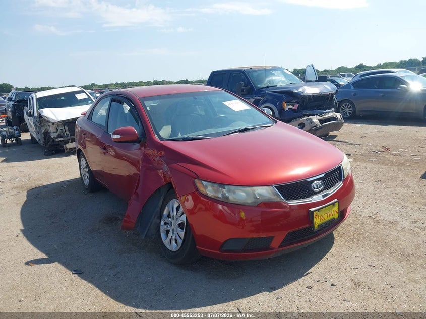 2010 Kia Forte VIN KNAFU4A24A5065361 IAAI salvage auction — SIDE, Salvage (Texas), sold $550 on 2026-07-28 (photo 1)