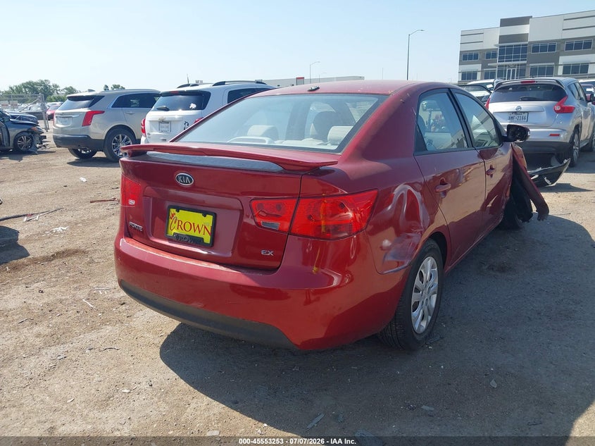 2010 Kia Forte VIN KNAFU4A24A5065361 IAAI salvage auction — SIDE, Salvage (Texas), sold $550 on 2026-07-28 (photo 4)