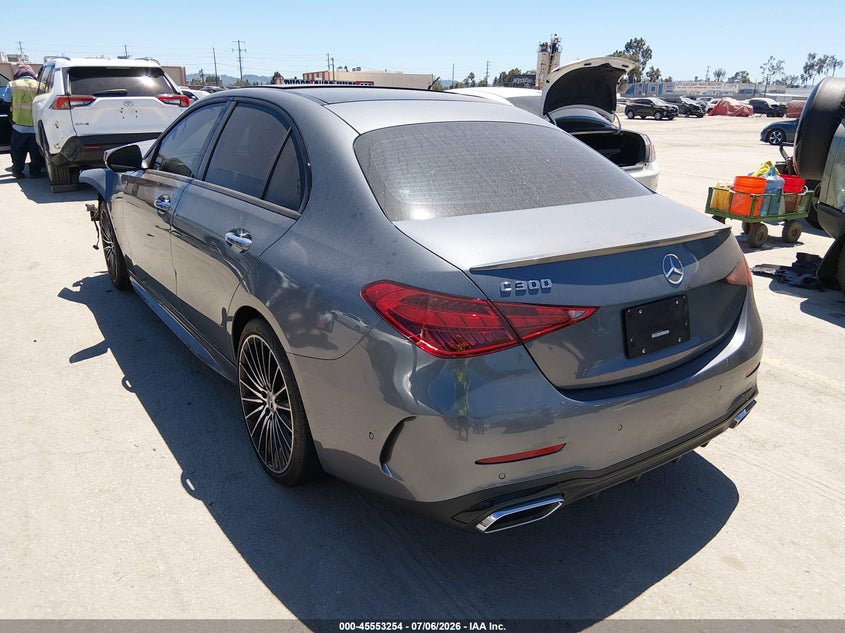 2024 Mercedes-benz C-klasse VIN W1KAF4GBXRR208483 IAAI salvage auction — FRONT END, Wait Title, sold $13,200 on 2026-09-02 (photo 3)