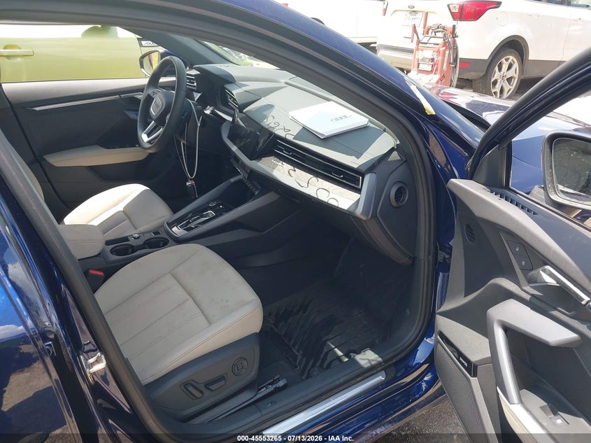 2025 Audi A3 VIN WAUHUDGY5SA058190 IAAI salvage auction — FRONT END, Salvage (Texas), sold $8,100 on 2026-07-24 (photo 5)