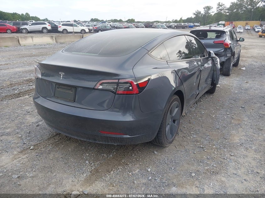 2023 Tesla Model 3 VIN 5YJ3E1EA4PF465396 IAAI salvage auction — FRONT END, Salvage (Georgia), sold $4,800 on 2026-07-29 (photo 4)