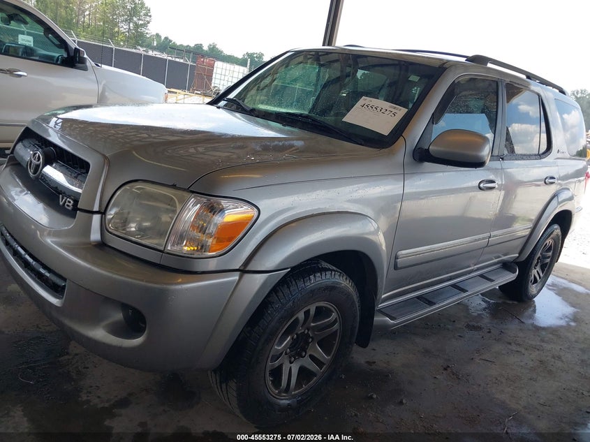 2005 Toyota Sequoia VIN 5TDZT38A35S240631 IAAI salvage auction — NORMAL WEAR, Repossession Paperwork (Georgia), sold $1,000 on 2026-07-27 (photo 2)