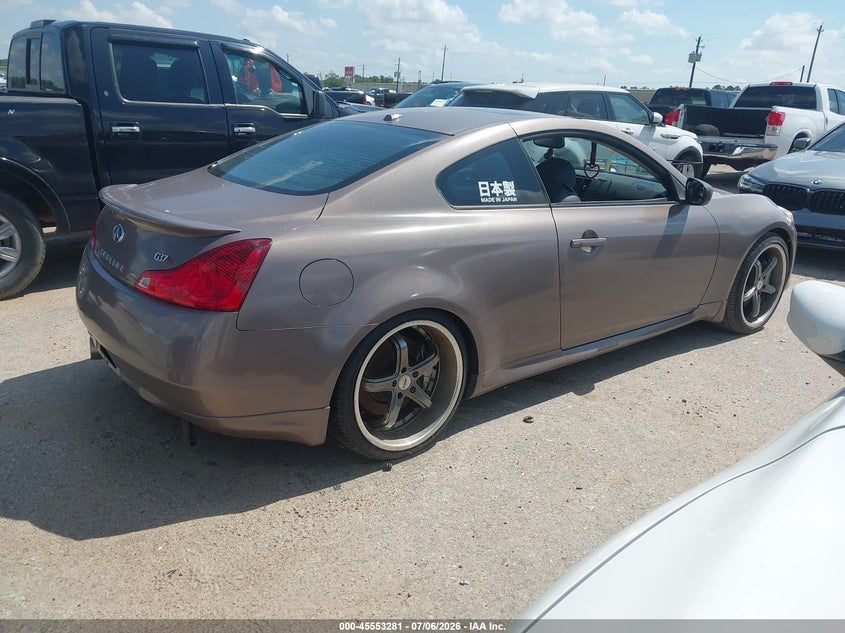 2008 Infiniti G37 VIN JNKCV64E98M110779 IAAI salvage auction — NORMAL WEAR, Original (Texas), sold $475 on 2026-07-15 (photo 4)