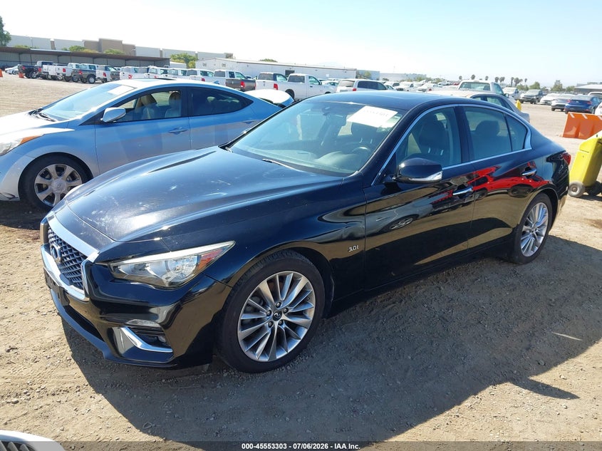 2018 Infiniti Q50 VIN JN1EV7AP6JM355909 IAAI salvage auction — NORMAL WEAR, Clear - Dealer Only (California), sold $2,700 on 2026-07-29 (photo 2)