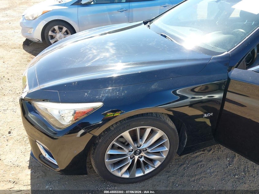 2018 Infiniti Q50 VIN JN1EV7AP6JM355909 IAAI salvage auction — NORMAL WEAR, Clear - Dealer Only (California), sold $2,700 on 2026-07-29 (photo 6)