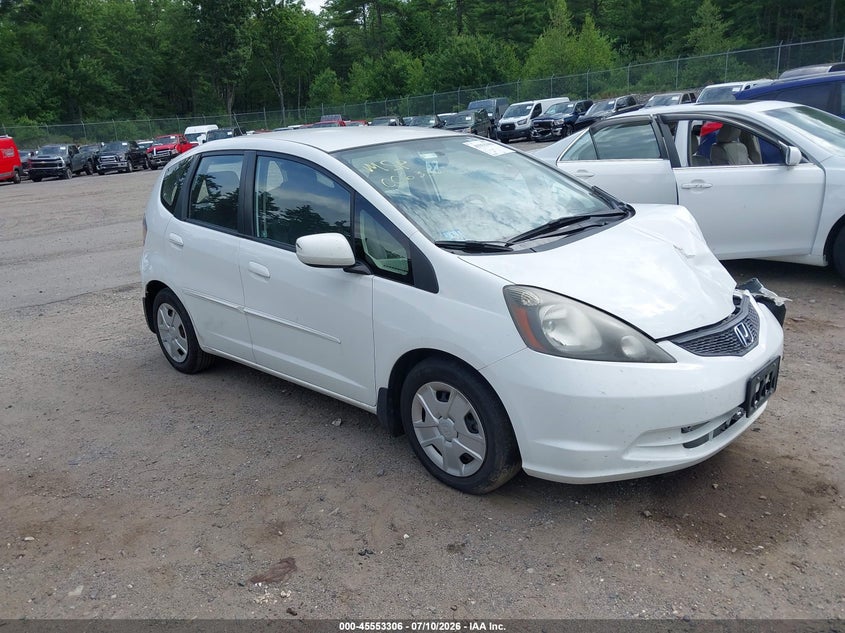 2012 Honda Fit VIN JHMGE8H33CS006332 IAAI salvage auction — LEFT FRONT, Clear (Massachusetts), sold $1,300 on 2026-07-24 (photo 1)