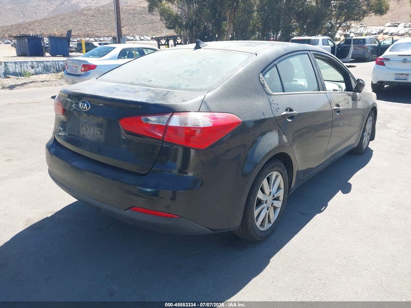2016 Kia Forte VIN KNAFX4A63G5594898 IAAI salvage auction — NORMAL WEAR, Clear - Dealer Only (California), sold $750 on 2026-07-28 (photo 4)