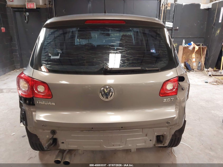 2009 Volkswagen Tiguan VIN WVGAV75N49W513227 IAAI salvage auction — FRONT & REAR, Mv-907A (New York), sold $425 on 2026-08-18 (photo 6)