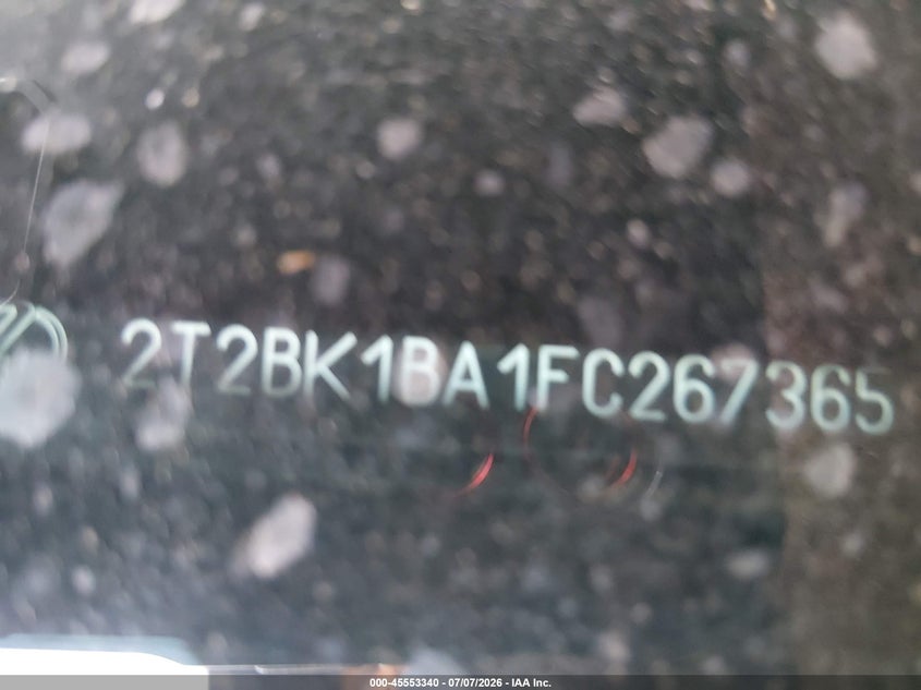 2015 Lexus Rx VIN 2T2BK1BA1FC267365 IAAI salvage auction — LEFT SIDE, Salvage (Arizona), sold $7,000 on 2026-07-28 (photo 9)