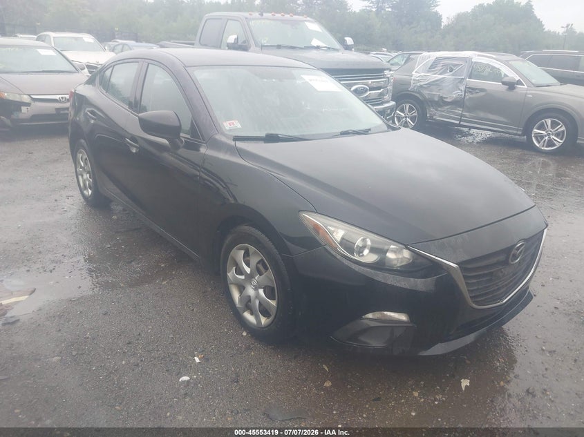 2016 Mazda 3 VIN JM1BM1T79G1306579 IAAI salvage auction — NORMAL WEAR, Clear (Massachusetts), sold $1,050 on 2026-07-17 (photo 1)