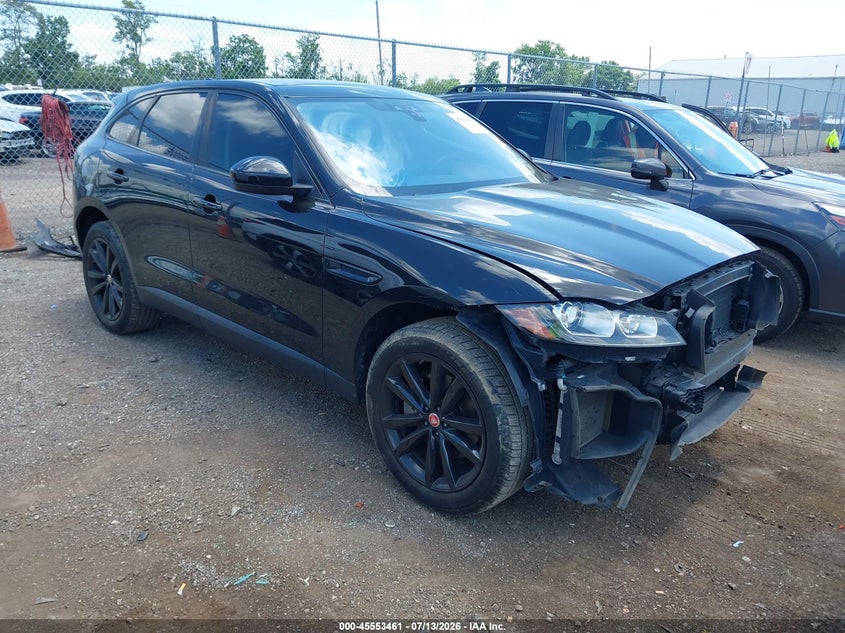 2019 Jaguar F-pace VIN SADCK2GX3KA390180 IAAI salvage auction — FRONT END, Salvage Title, sold $3,400 on 2026-07-18 (photo 1)