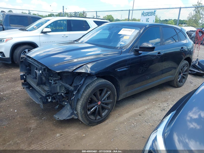 2019 Jaguar F-pace VIN SADCK2GX3KA390180 IAAI salvage auction — FRONT END, Salvage Title, sold $3,400 on 2026-07-18 (photo 2)