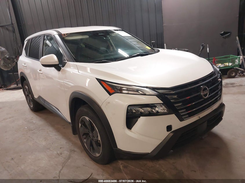 2024 Nissan Rogue VIN JN8BT3BB6RW448144 IAAI salvage auction — LEFT SIDE, Wait Title, sold $6,500 on 2026-10-03 (photo 1)