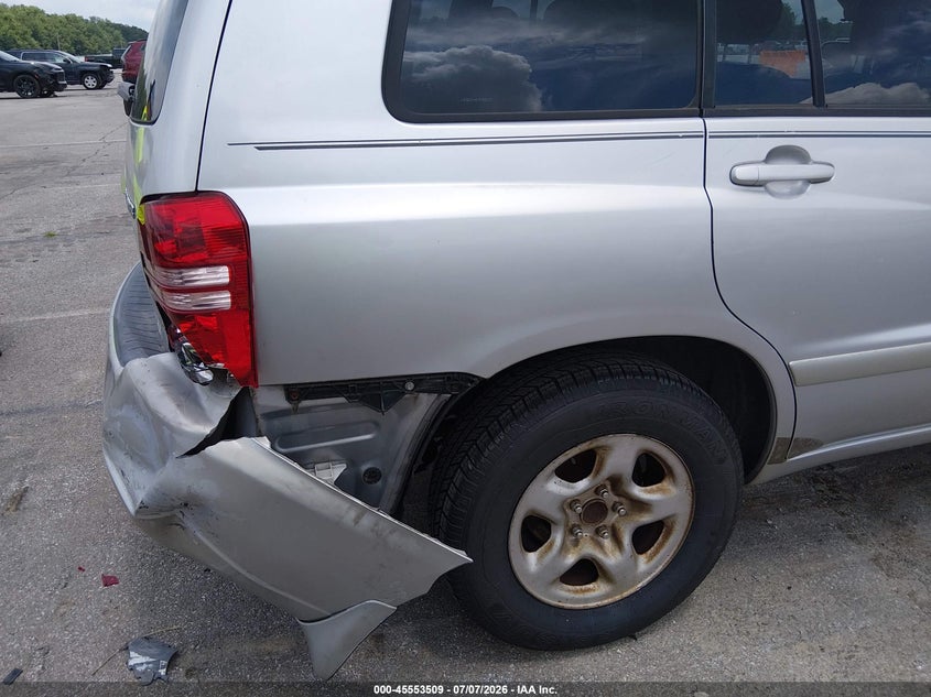 2002 Toyota Highlander VIN JTEGD21A920039223 IAAI salvage auction — REAR END, Clear (Indiana), sold $675 on 2026-08-02 (photo 6)