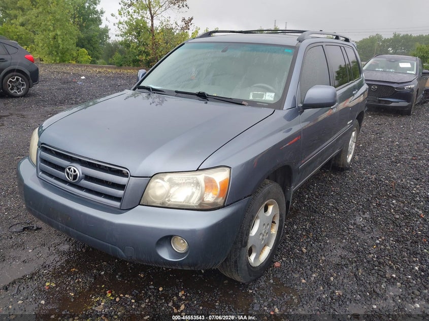 2007 Toyota Highlander VIN JTEEP21A870196831 IAAI salvage auction — NORMAL WEAR, Clear (New York), sold $2,050 on 2026-07-14 (photo 6)