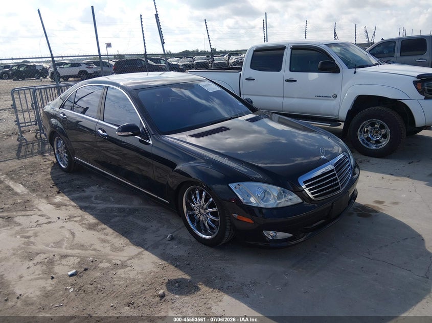 2008 Mercedes-benz S class VIN WDDNG71XX8A172943 IAAI salvage auction — LEFT & RIGHT, Original (Texas), sold $600 on 2026-07-21 (photo 1)