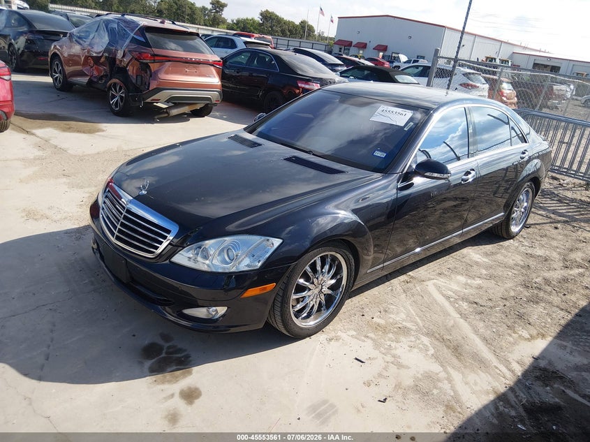 2008 Mercedes-benz S class VIN WDDNG71XX8A172943 IAAI salvage auction — LEFT & RIGHT, Original (Texas), sold $600 on 2026-07-21 (photo 2)