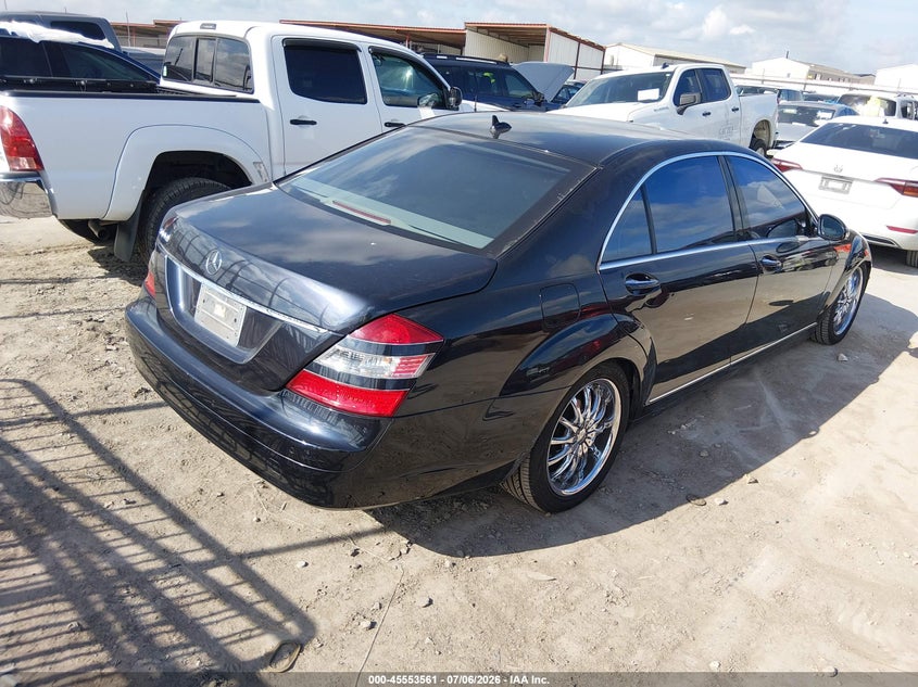 2008 Mercedes-benz S class VIN WDDNG71XX8A172943 IAAI salvage auction — LEFT & RIGHT, Original (Texas), sold $600 on 2026-07-21 (photo 4)