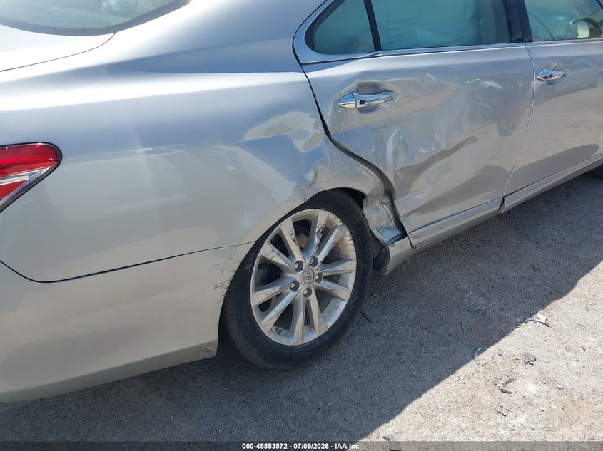 2012 Lexus ES VIN JTHBK1EG1C2501730 IAAI salvage auction — RIGHT SIDE, Salvage (Texas), sold $1,850 on 2026-07-28 (photo 6)