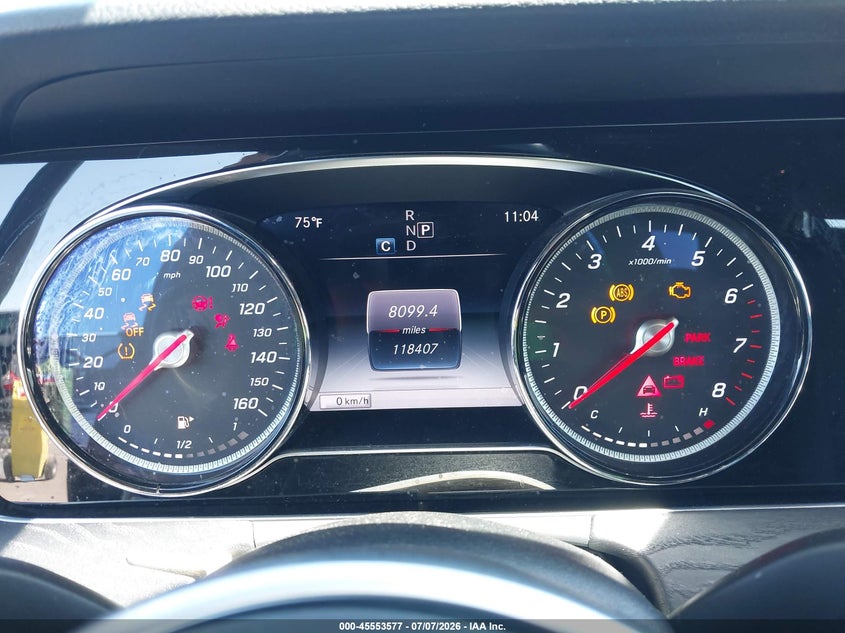 2019 Mercedes-benz E-klasse VIN WDDZF4JBXKA608494 IAAI salvage auction — RIGHT REAR, Salvage (California), sold $8,200 on 2026-08-11 (photo 7)