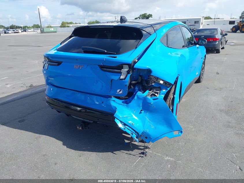 2022 Ford Mustang mach-e VIN 3FMTK4SE4NMA40346 IAAI salvage auction — REAR END, Certificate Of Destruction (Florida), sold $12,150 on 2026-07-16 (photo 4)