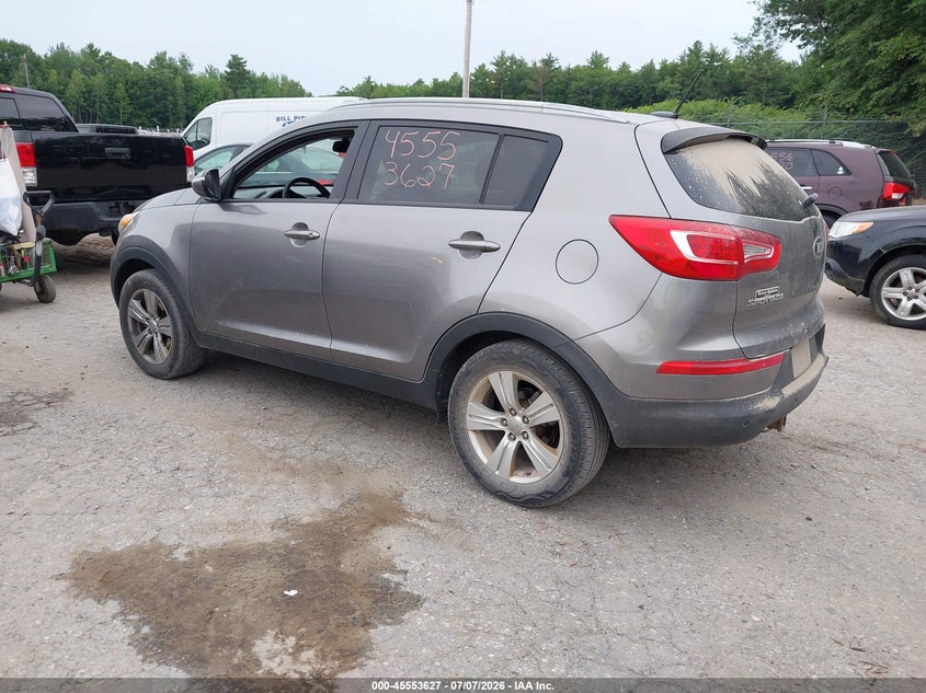 2013 Kia Sportage VIN KNDPB3A21D7358635 IAAI salvage auction — NORMAL WEAR, Original (Maine), sold $1,650 on 2026-07-13 (photo 3)