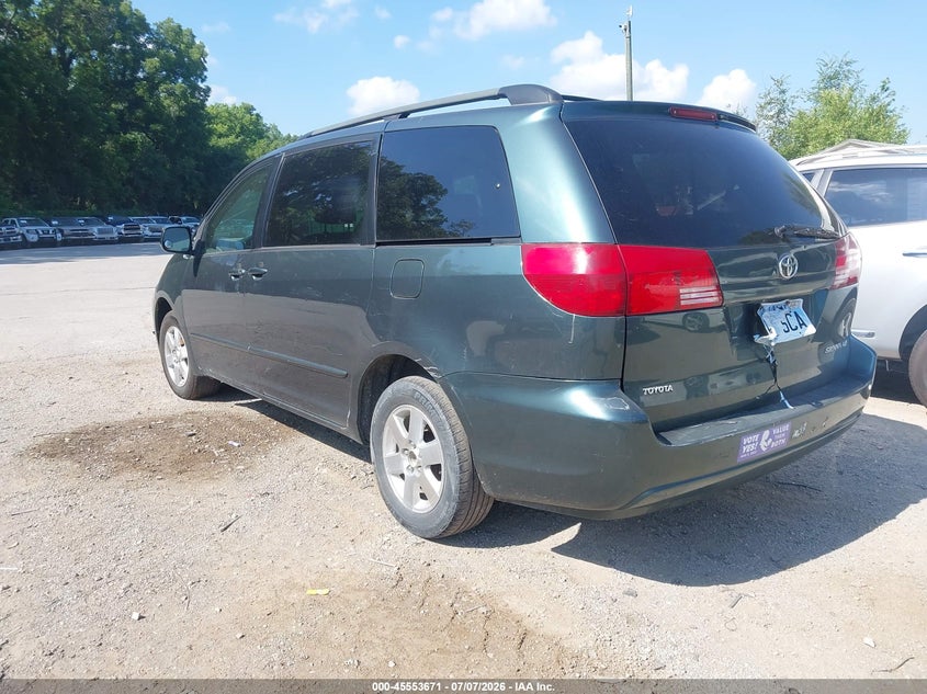 2005 Toyota Sienna VIN 5TDZA23C25S364186 IAAI salvage auction — NORMAL WEAR, Clear (Kansas), sold $525 on 2026-07-29 (photo 3)