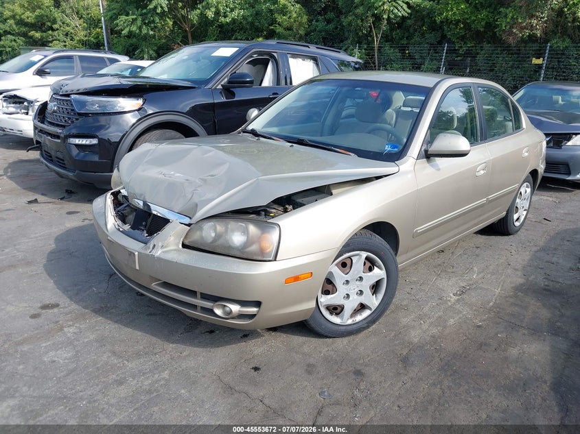2006 Hyundai Elantra VIN KMHDN46D46U215219 IAAI salvage auction — FRONT END, Salvage (North Carolina), sold $350 on 2026-07-23 (photo 2)