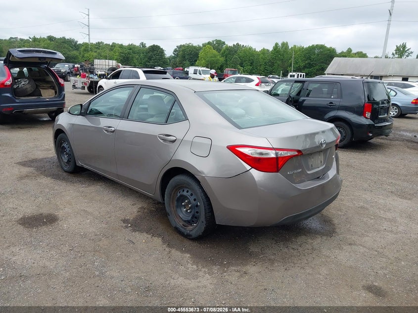 2014 Toyota Corolla VIN 5YFBURHE7EP127178 IAAI salvage auction — REAR END, Salvage - Greater Than 75% (Maryland), sold $3,150 on 2026-07-29 (photo 3)