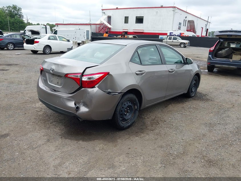 2014 Toyota Corolla VIN 5YFBURHE7EP127178 IAAI salvage auction — REAR END, Salvage - Greater Than 75% (Maryland), sold $3,150 on 2026-07-29 (photo 4)