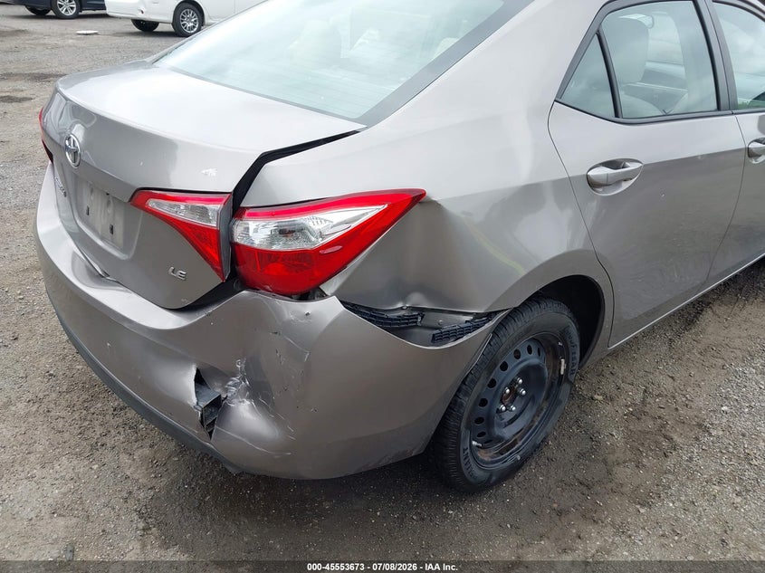 2014 Toyota Corolla VIN 5YFBURHE7EP127178 IAAI salvage auction — REAR END, Salvage - Greater Than 75% (Maryland), sold $3,150 on 2026-07-29 (photo 6)