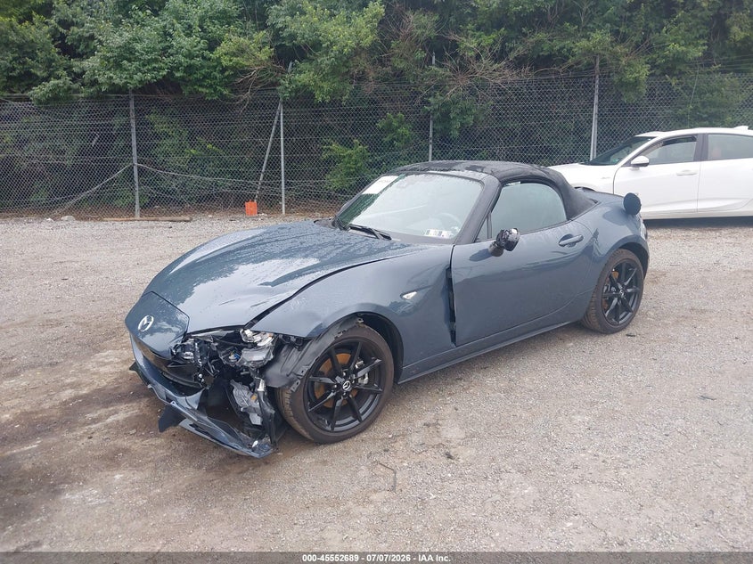 2022 Mazda Mx-5 VIN JM1NDAC75N0504477 IAAI salvage auction — FRONT END, Salvage (Pennsylvania), sold $3,950 on 2026-07-11 (photo 2)