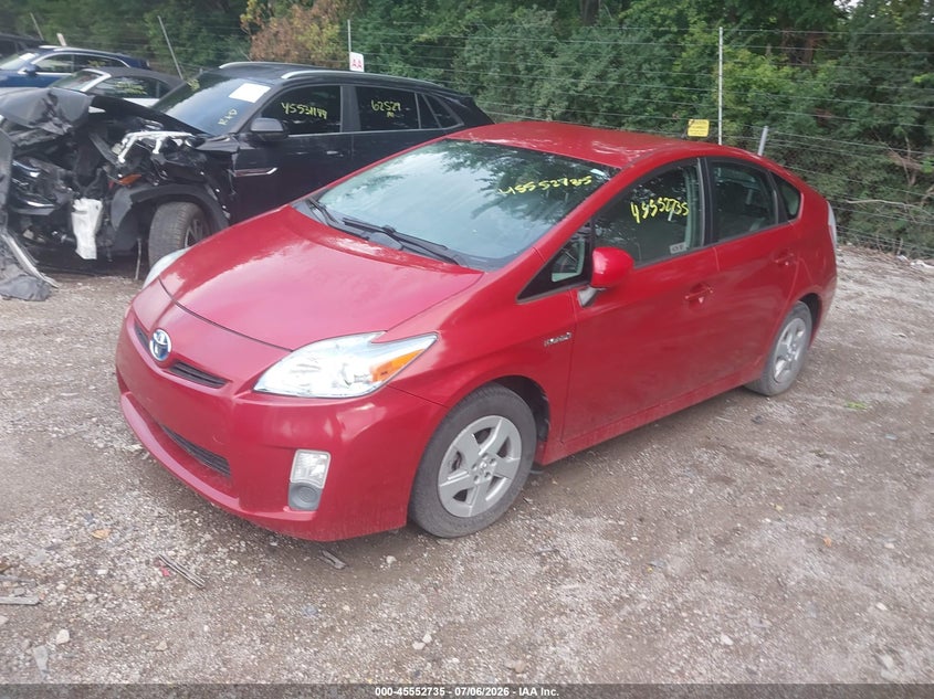 2011 Toyota Prius VIN JTDKN3DU5B0257828 IAAI salvage auction — FRONT END, Clear (Montana), sold $3,500 on 2026-07-15 (photo 2)