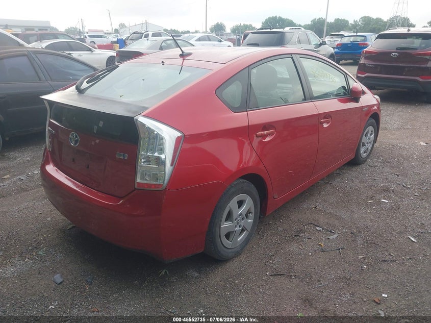 2011 Toyota Prius VIN JTDKN3DU5B0257828 IAAI salvage auction — FRONT END, Clear (Montana), sold $3,500 on 2026-07-15 (photo 4)