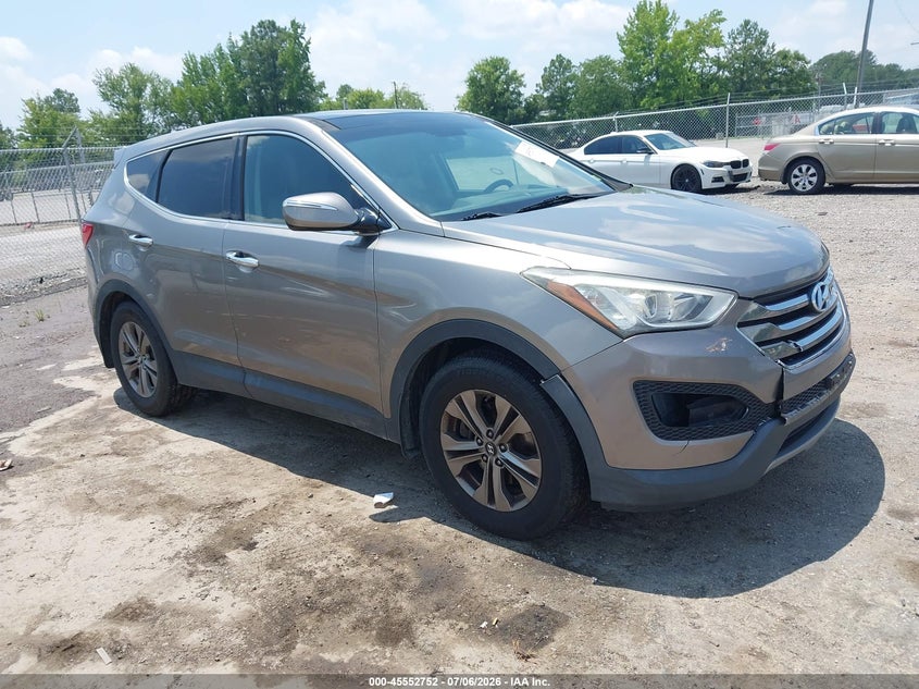 2014 Hyundai Santa fe VIN 5XYZU3LB4EG128530 IAAI salvage auction — FRONT END, Wait Title, sold $2,050 on 2026-08-01 (photo 1)