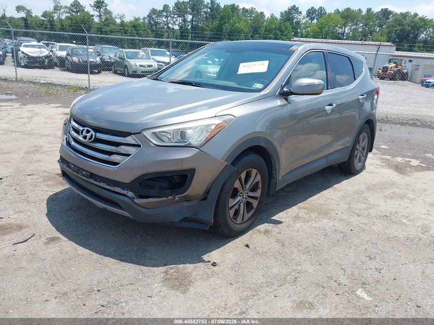 2014 Hyundai Santa fe VIN 5XYZU3LB4EG128530 IAAI salvage auction — FRONT END, Wait Title, sold $2,050 on 2026-08-01 (photo 2)