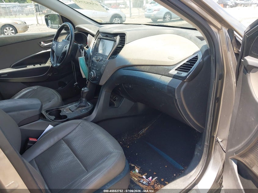2014 Hyundai Santa fe VIN 5XYZU3LB4EG128530 IAAI salvage auction — FRONT END, Wait Title, sold $2,050 on 2026-08-01 (photo 5)