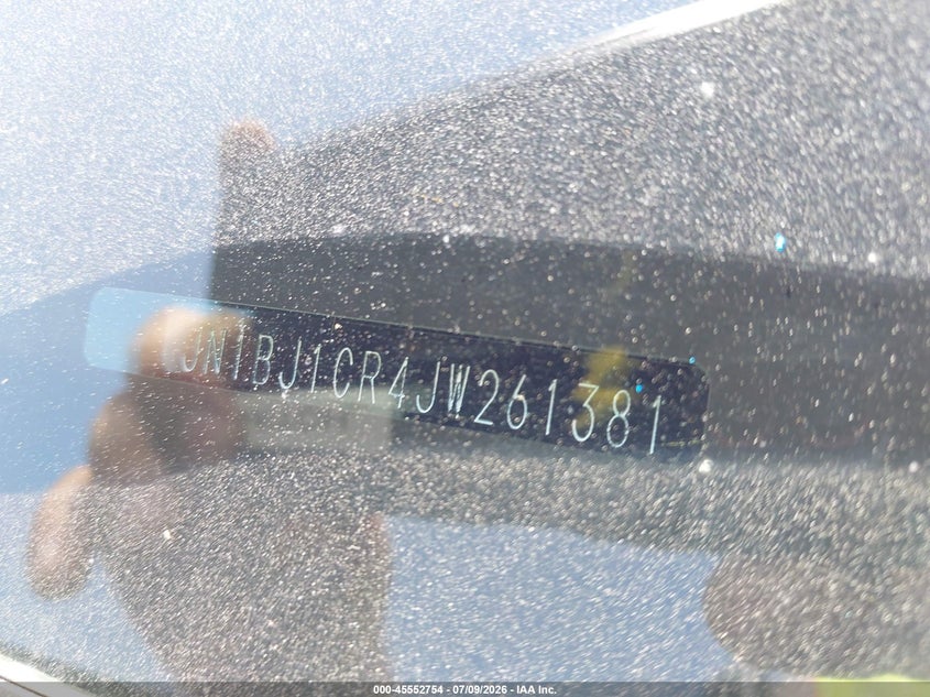 2018 Nissan Rogue VIN JN1BJ1CR4JW261381 IAAI salvage auction — SIDE, Mv-907A (New York), sold $25 on 2026-07-23 (photo 9)