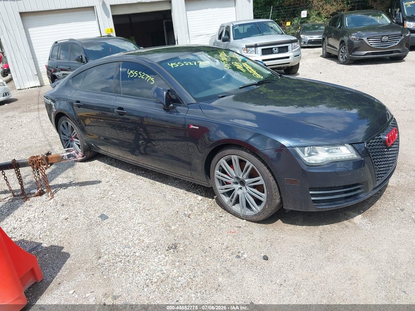 2012 Audi A7 VIN WAUYGAFCXCN145797 IAAI salvage auction — FRONT END, Clear (Indiana), sold $1,225 on 2026-07-29 (photo 1)