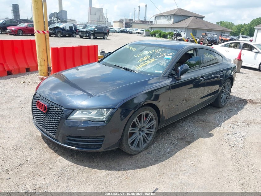 2012 Audi A7 VIN WAUYGAFCXCN145797 IAAI salvage auction — FRONT END, Clear (Indiana), sold $1,225 on 2026-07-29 (photo 2)