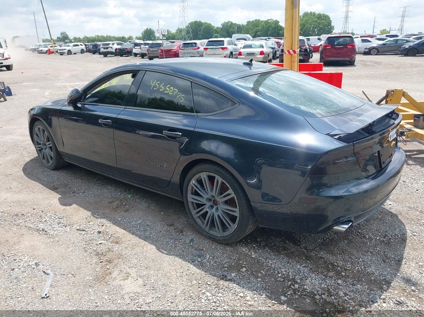 2012 Audi A7 VIN WAUYGAFCXCN145797 IAAI salvage auction — FRONT END, Clear (Indiana), sold $1,225 on 2026-07-29 (photo 3)