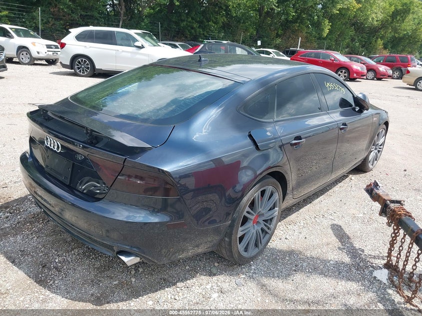 2012 Audi A7 VIN WAUYGAFCXCN145797 IAAI salvage auction — FRONT END, Clear (Indiana), sold $1,225 on 2026-07-29 (photo 4)