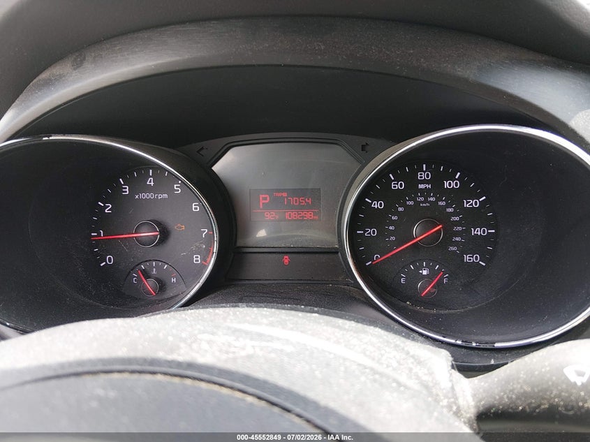 2016 Kia SEDONA VIN KNDMB5C17G6185863 IAAI salvage auction — NORMAL WEAR, Clear (Missouri), sold $1,225 on 2026-07-23 (photo 7)