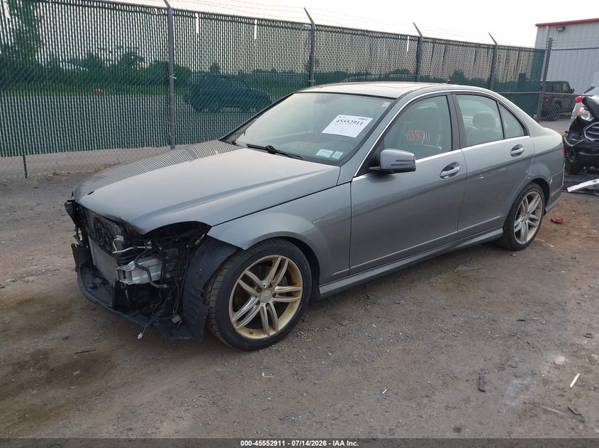 2012 Mercedes-benz C-klasse VIN WDDGF8BB2CA605250 IAAI salvage auction — FRONT END, Mv-907A (New York), sold $525 on 2026-07-28 (photo 2)