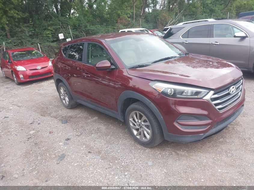 2017 Hyundai Tucson VIN KM8J23A41HU527109 IAAI salvage auction — FRONT END, Clear (Indiana), sold $3,550 on 2026-07-29 (photo 1)