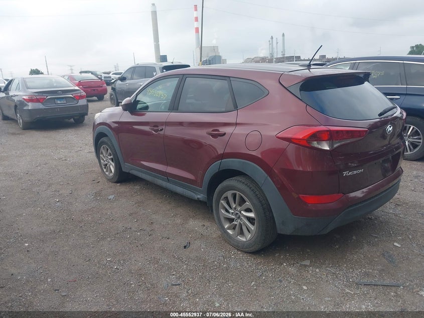 2017 Hyundai Tucson VIN KM8J23A41HU527109 IAAI salvage auction — FRONT END, Clear (Indiana), sold $3,550 on 2026-07-29 (photo 3)
