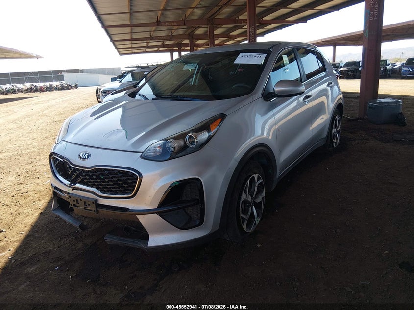 2020 Kia Sportage VIN KNDPM3AC9L7801762 IAAI salvage auction — FRONT END, Salvage Title, sold $2,350 on 2026-08-03 (photo 2)