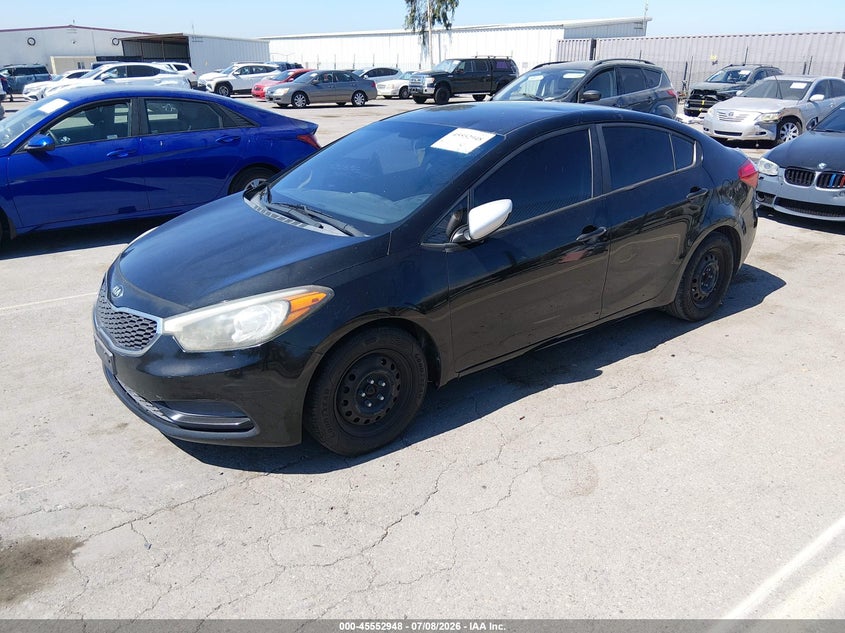 2016 Kia Forte VIN KNAFK4A67G5545203 IAAI salvage auction — RIGHT SIDE, Salvage (California), sold $1,400 on 2026-07-20 (photo 2)