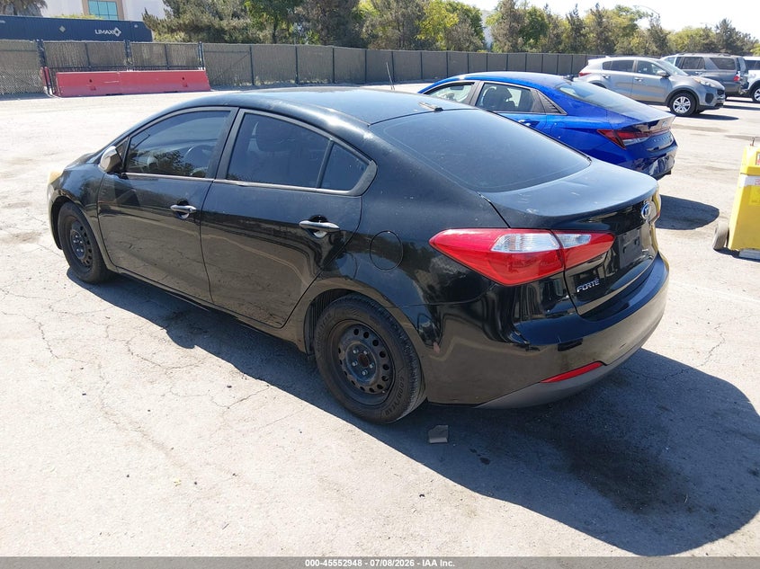 2016 Kia Forte VIN KNAFK4A67G5545203 IAAI salvage auction — RIGHT SIDE, Salvage (California), sold $1,400 on 2026-07-20 (photo 3)